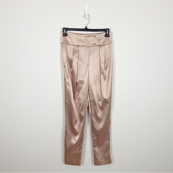 NEW Dundas x REVOLVE Marion Trouser in Blush Size S - Picture 2 of 12